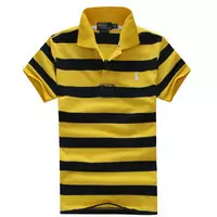 2013 polo ralph lauren t-shirt high neck hommes respirant cotton italy pl886 black yellow